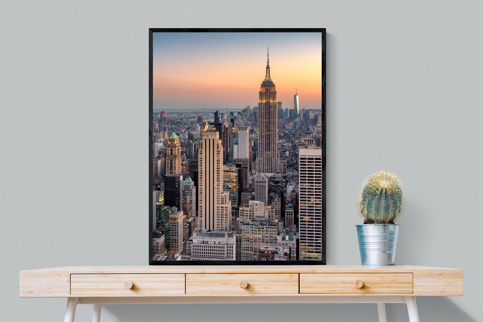 New York-Wall_Art-75 x 100cm-Mounted Canvas-Black-Pixalot