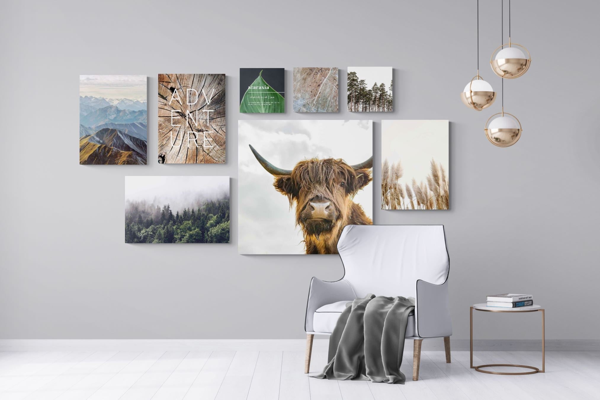 Nordic Adventure Gallery Wall Set-Wall_Art-Mounted Canvas-No Frame-Pixalot