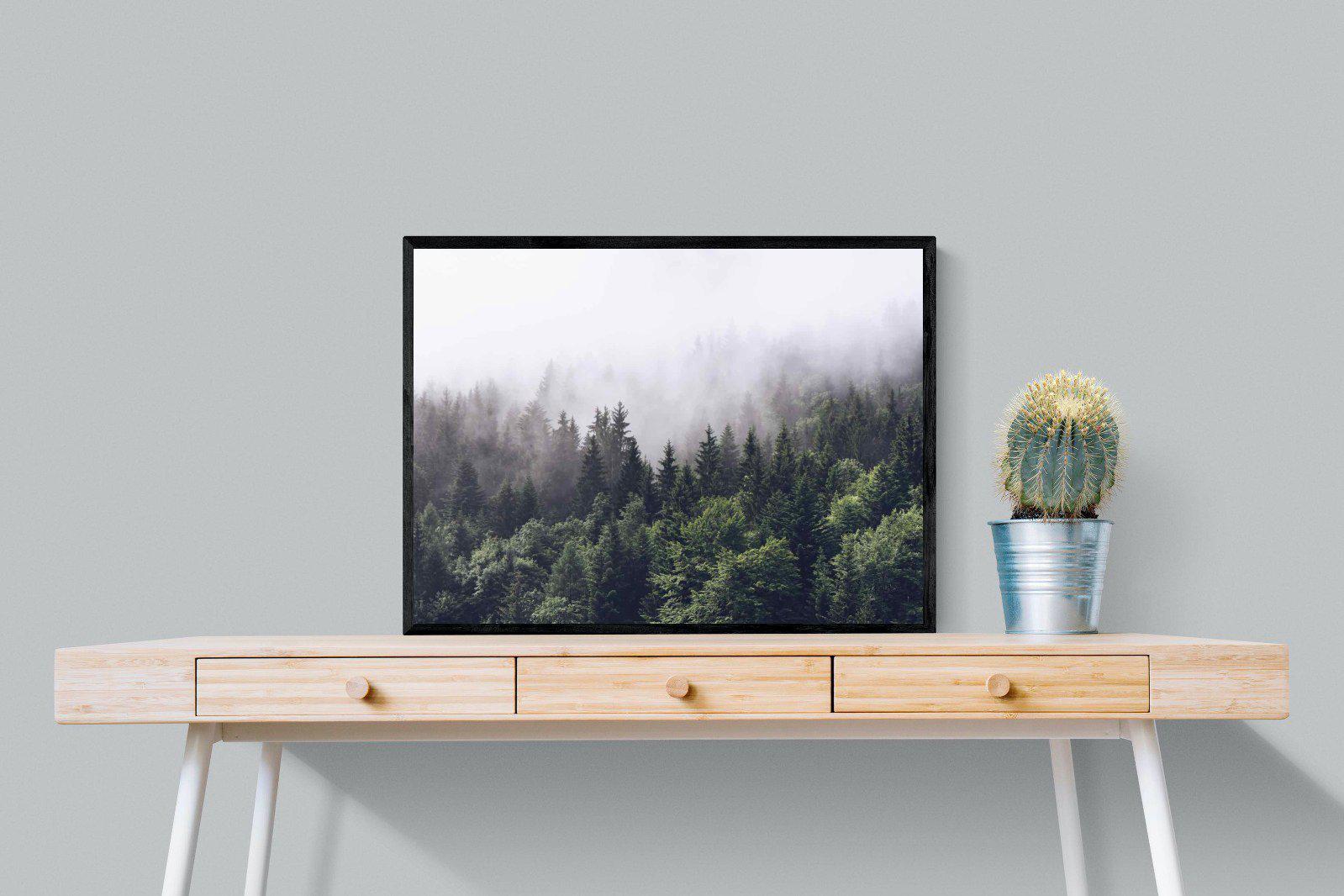 Norwegian Forest-Wall_Art-80 x 60cm-Mounted Canvas-Black-Pixalot