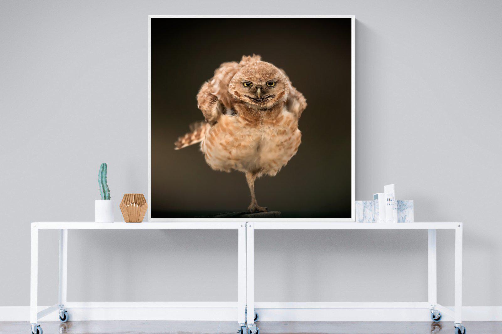 Not An Early Bird-Wall_Art-120 x 120cm-Mounted Canvas-White-Pixalot