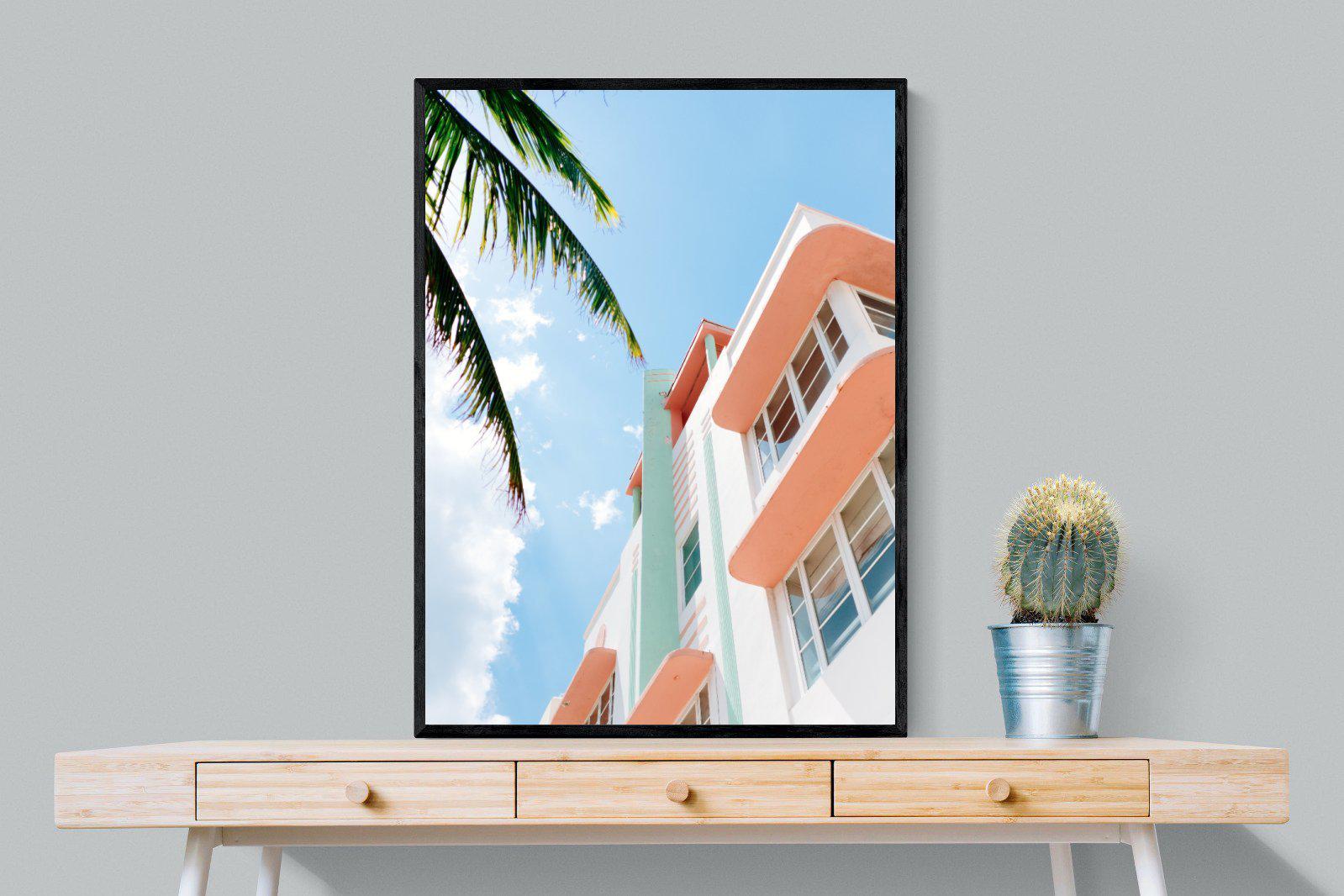 Ocean Drive-Wall_Art-75 x 100cm-Mounted Canvas-Black-Pixalot