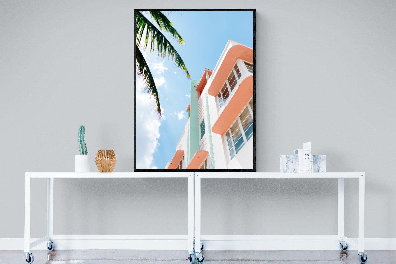 Ocean Drive-Wall_Art-90 x 120cm-Mounted Canvas-Black-Pixalot