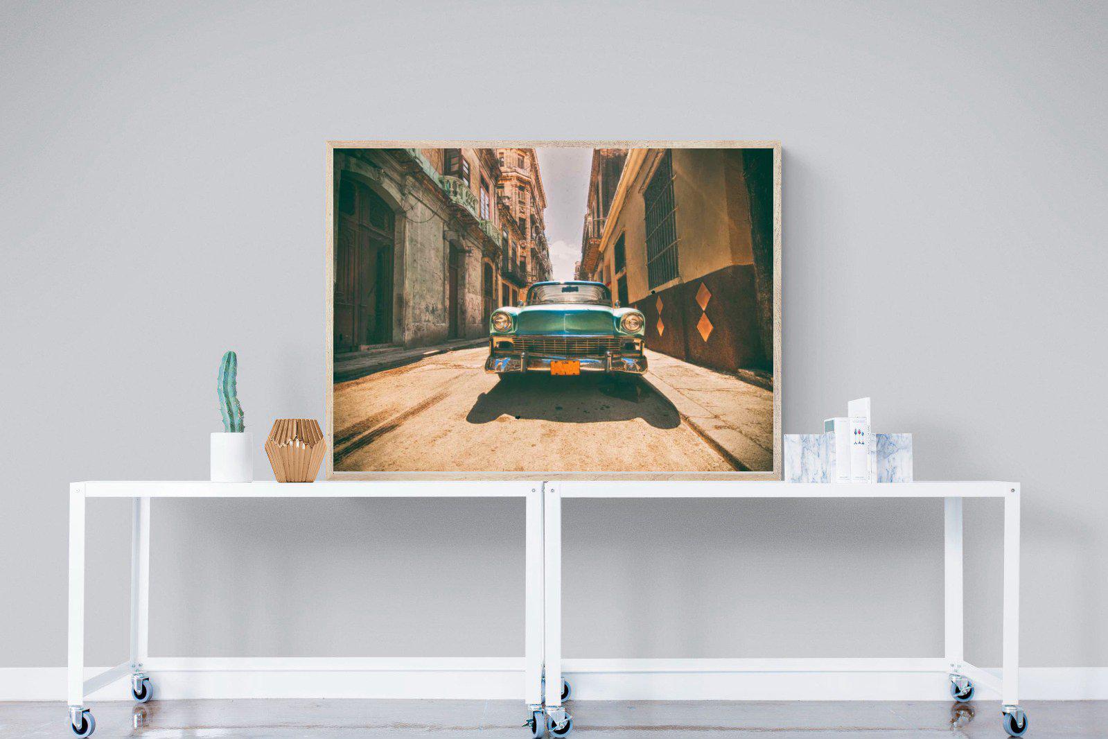 Old Town Havana-Wall_Art-120 x 90cm-Mounted Canvas-Wood-Pixalot