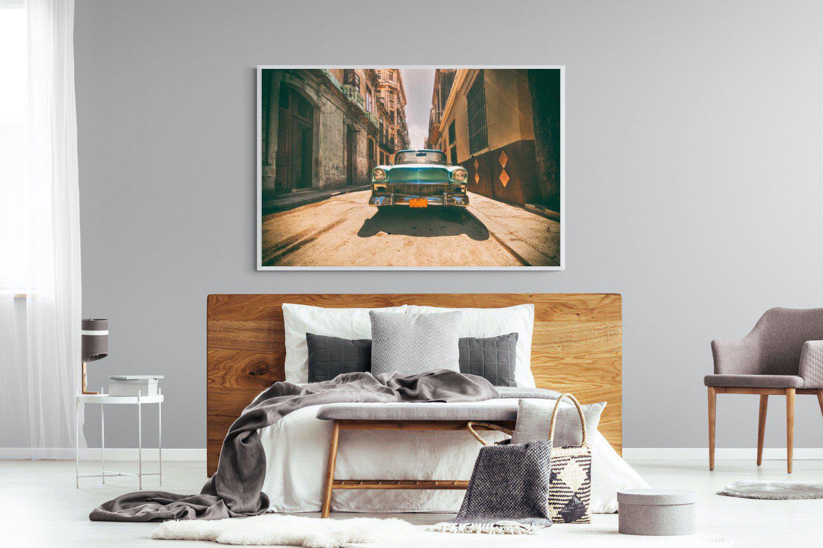 Old Town Havana-Wall_Art-150 x 100cm-Mounted Canvas-White-Pixalot