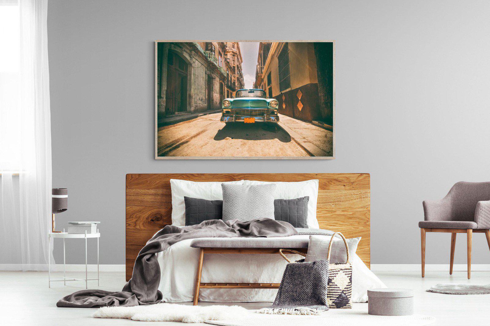 Old Town Havana-Wall_Art-150 x 100cm-Mounted Canvas-Wood-Pixalot