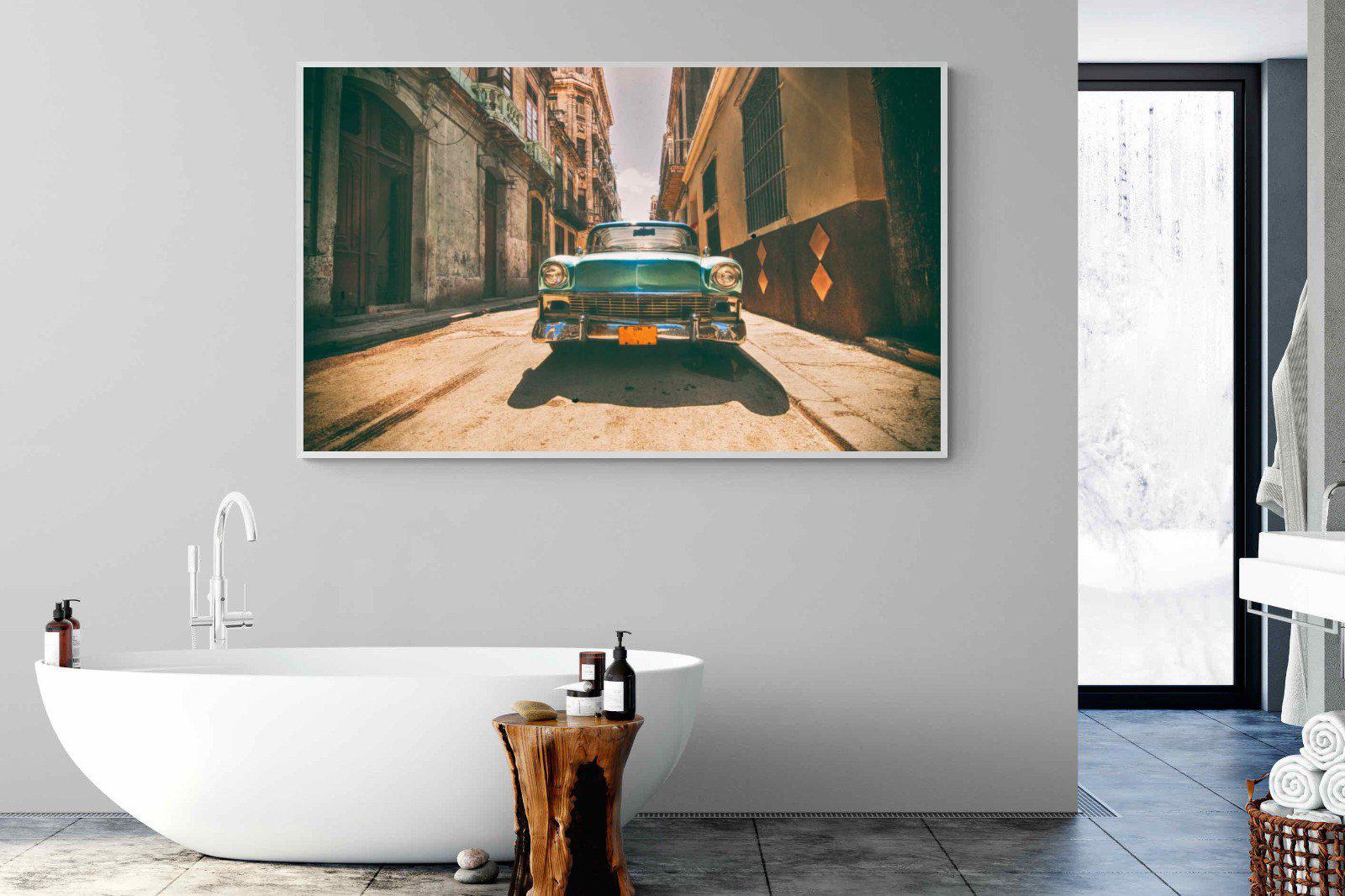 Old Town Havana-Wall_Art-180 x 110cm-Mounted Canvas-White-Pixalot