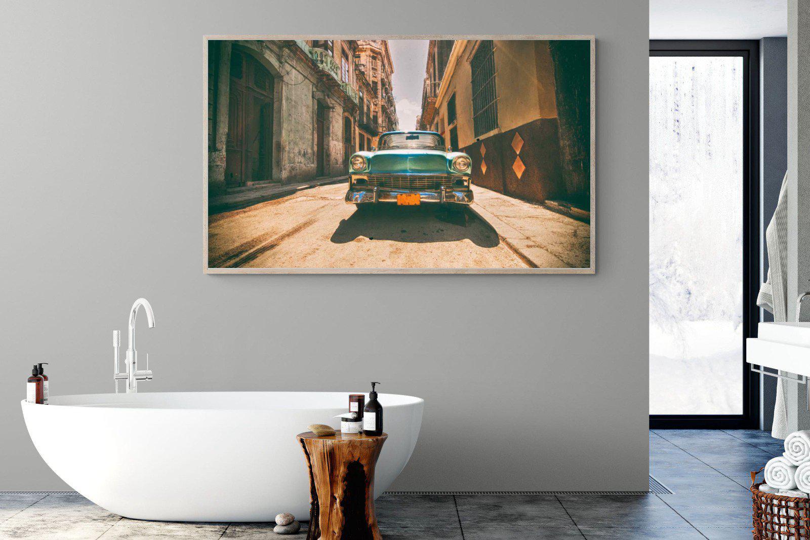 Old Town Havana-Wall_Art-180 x 110cm-Mounted Canvas-Wood-Pixalot