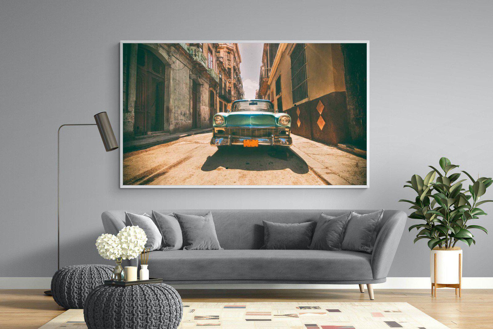 Old Town Havana-Wall_Art-220 x 130cm-Mounted Canvas-White-Pixalot