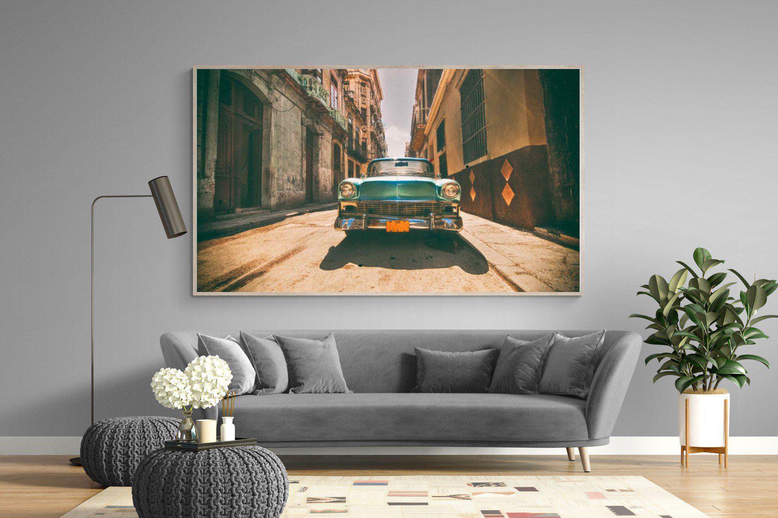 Old Town Havana-Wall_Art-220 x 130cm-Mounted Canvas-Wood-Pixalot