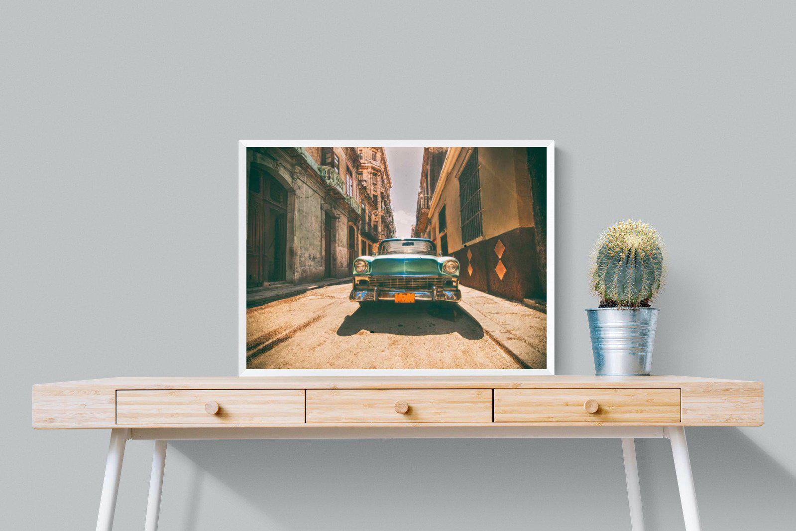 Old Town Havana-Wall_Art-80 x 60cm-Mounted Canvas-White-Pixalot