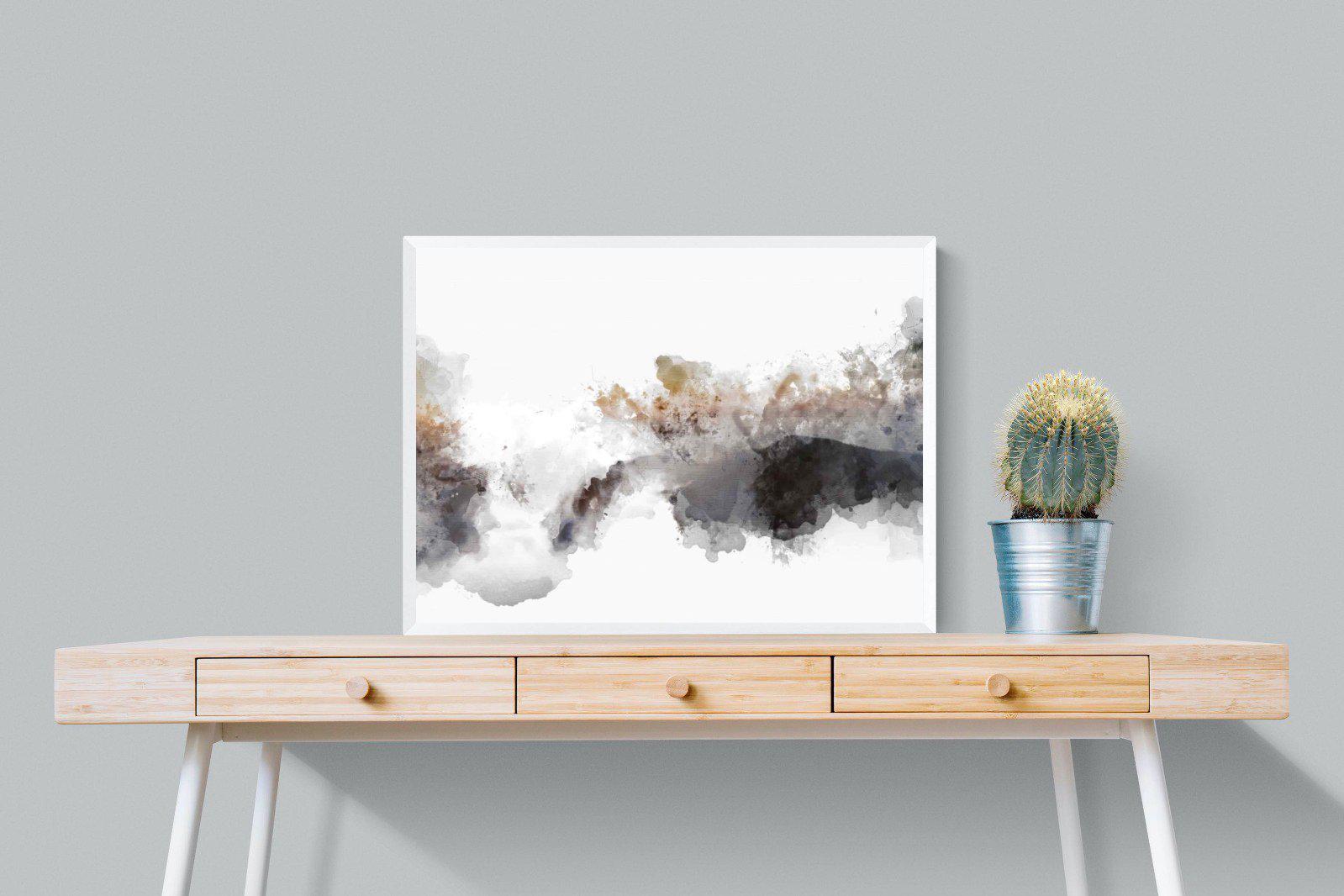 Painted Smoke-Wall_Art-80 x 60cm-Mounted Canvas-White-Pixalot