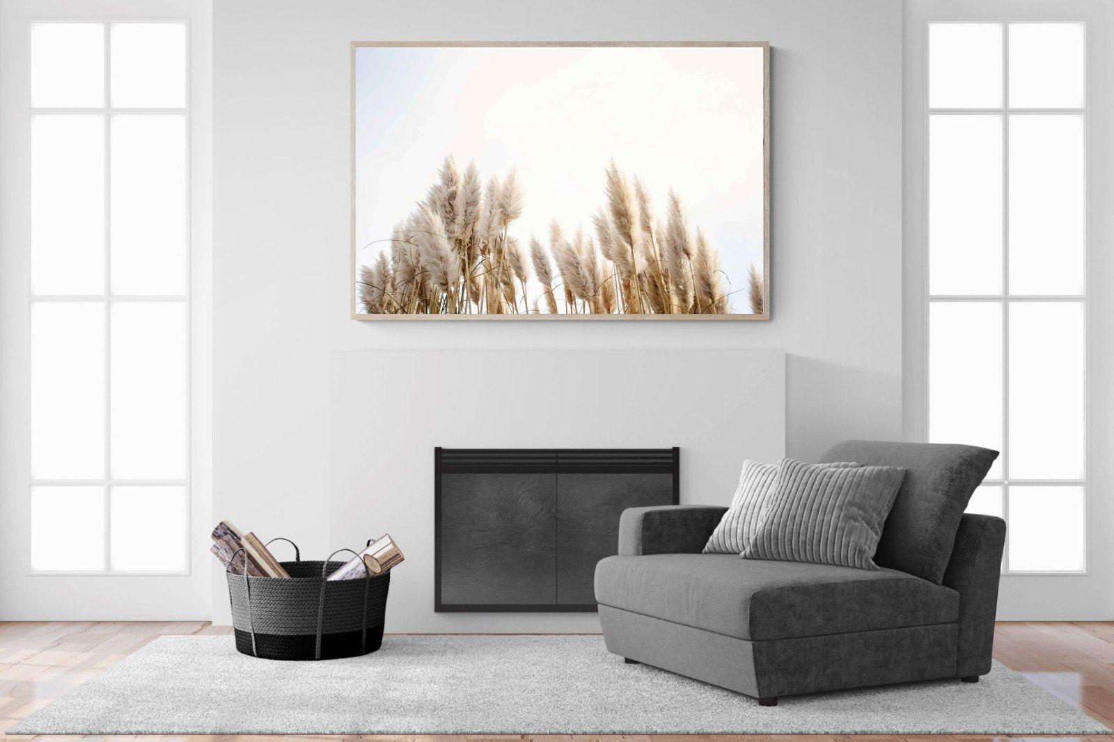 Pampas Grass-Wall_Art-150 x 100cm-Mounted Canvas-Wood-Pixalot