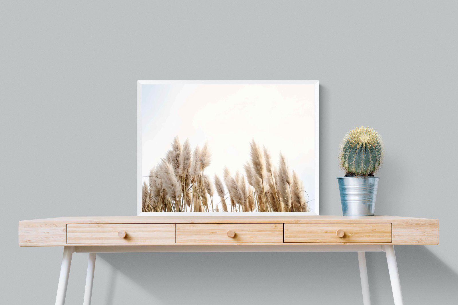 Pampas Grass-Wall_Art-80 x 60cm-Mounted Canvas-White-Pixalot