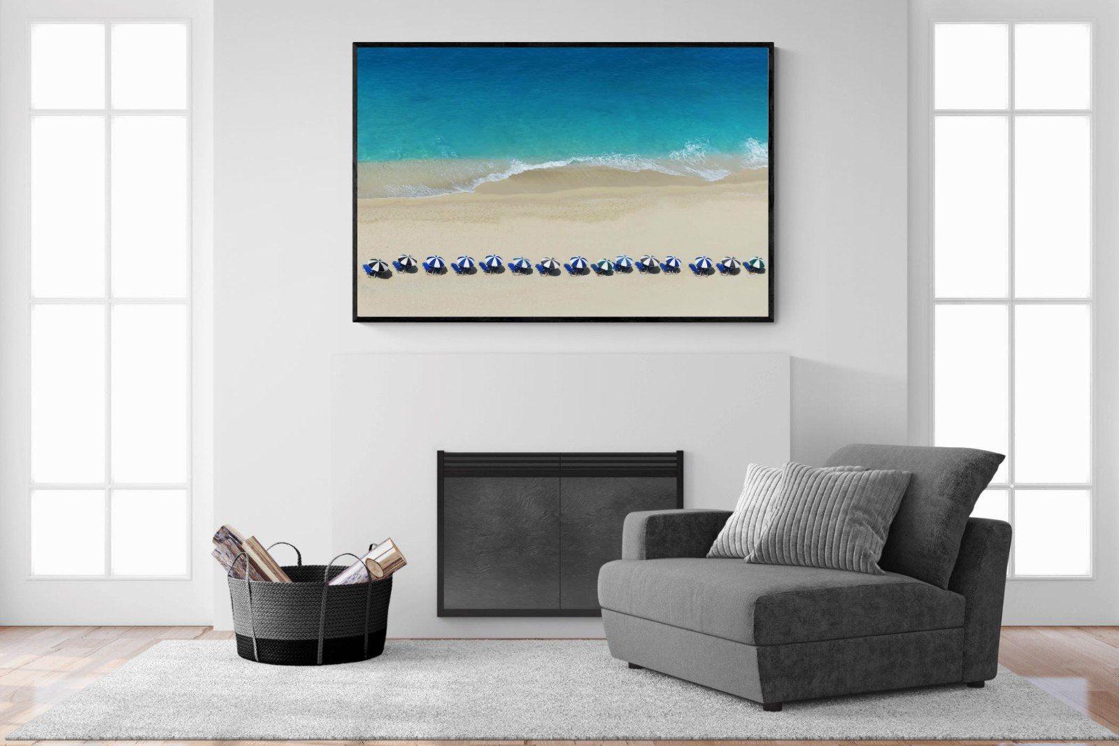 Parasol-Wall_Art-150 x 100cm-Mounted Canvas-Black-Pixalot