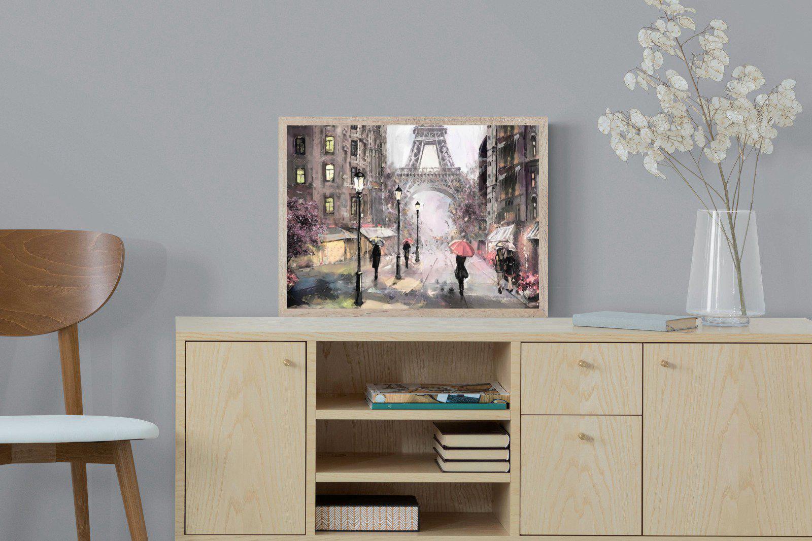 Paris by Oil-Wall_Art-60 x 45cm-Mounted Canvas-Wood-Pixalot