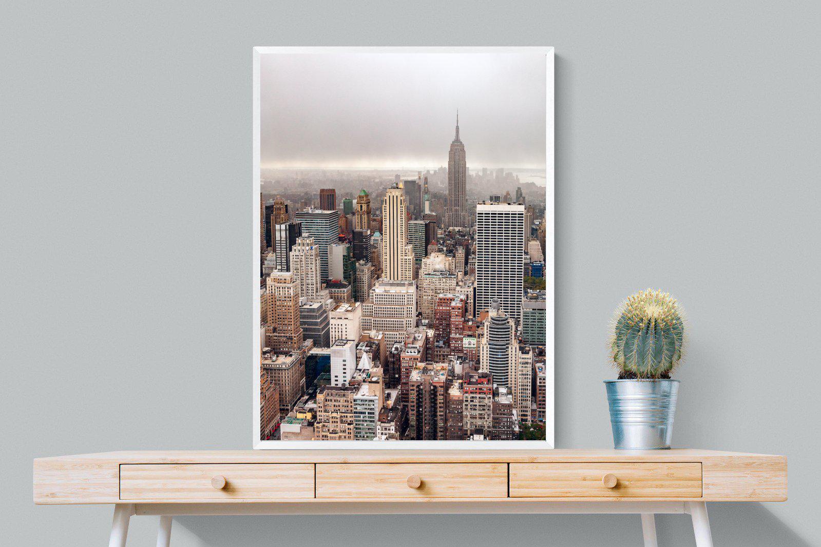 Pastel New York-Wall_Art-75 x 100cm-Mounted Canvas-White-Pixalot