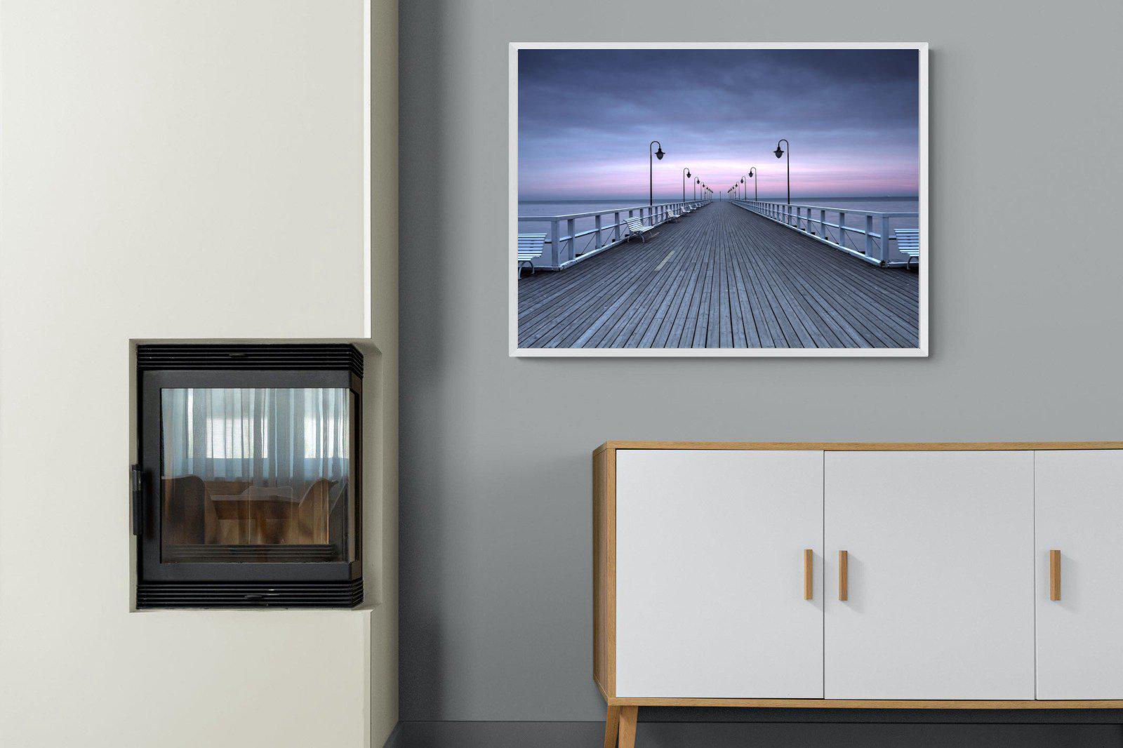 Pastel Pier-Wall_Art-100 x 75cm-Mounted Canvas-White-Pixalot