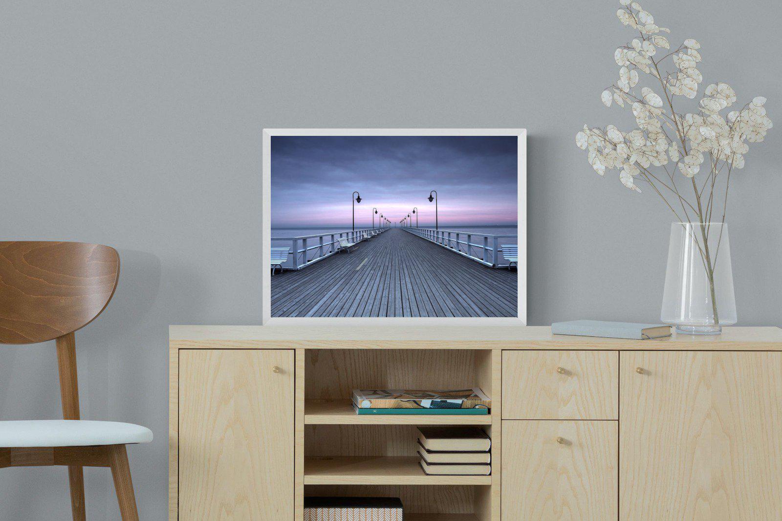 Pastel Pier-Wall_Art-60 x 45cm-Mounted Canvas-White-Pixalot