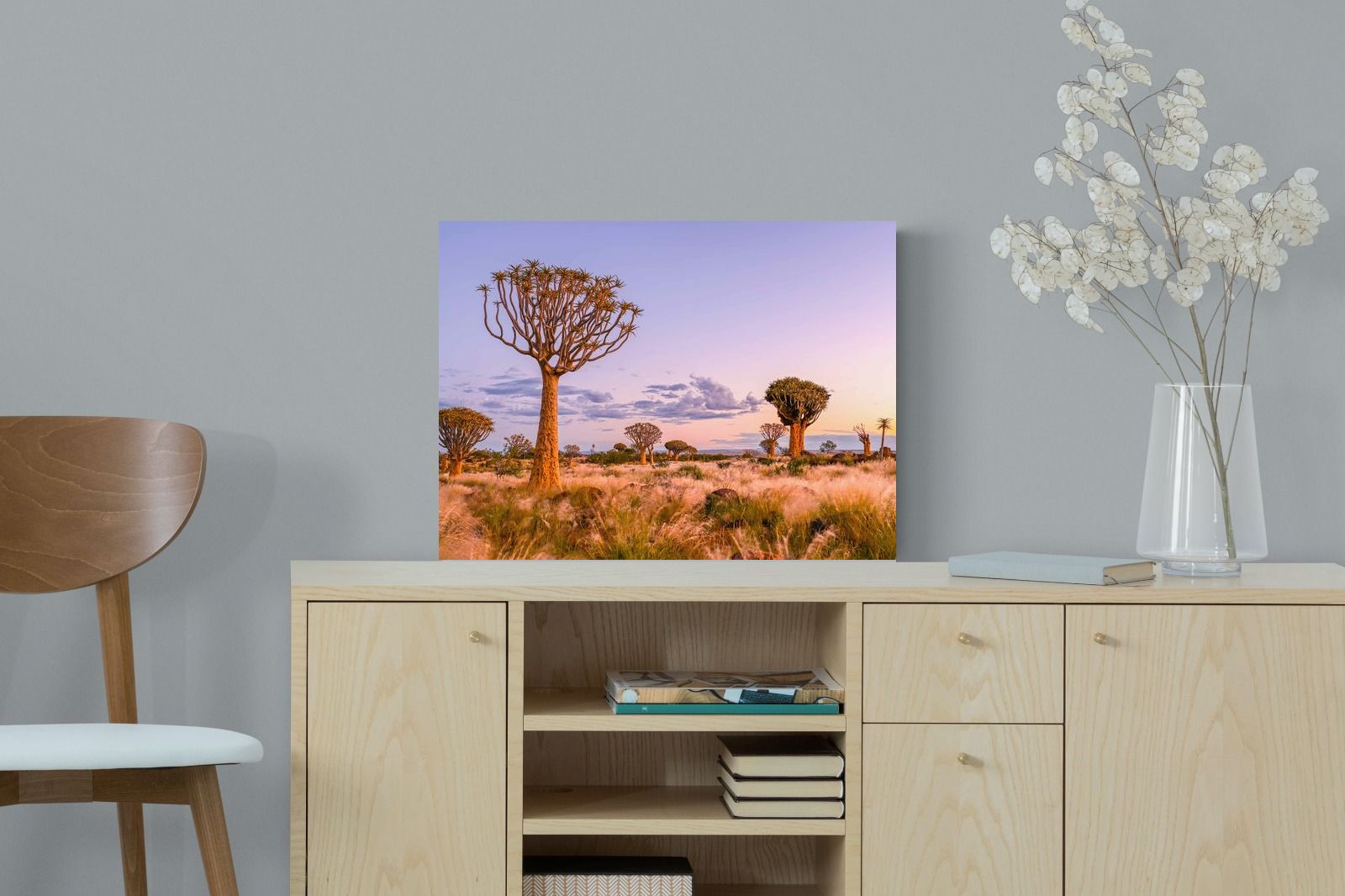 Pastel Skies-Wall_Art-60 x 45cm-Mounted Canvas-No Frame-Pixalot