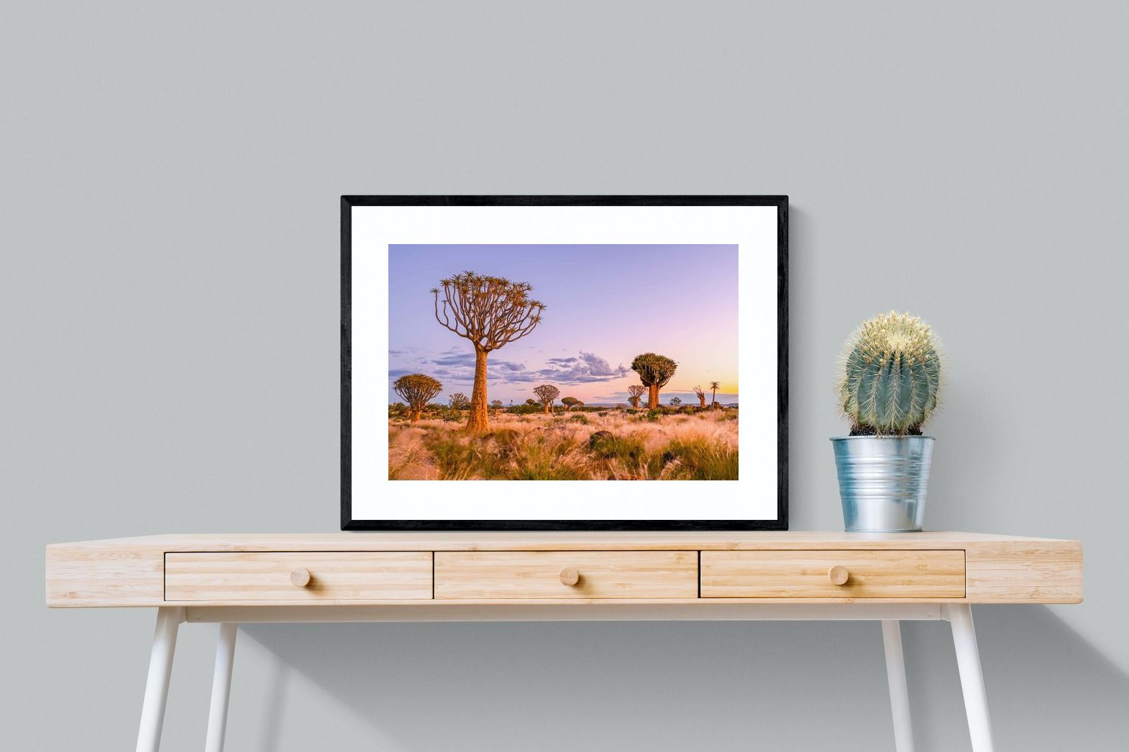 Pastel Skies-Wall_Art-80 x 60cm-Framed Print-Black-Pixalot