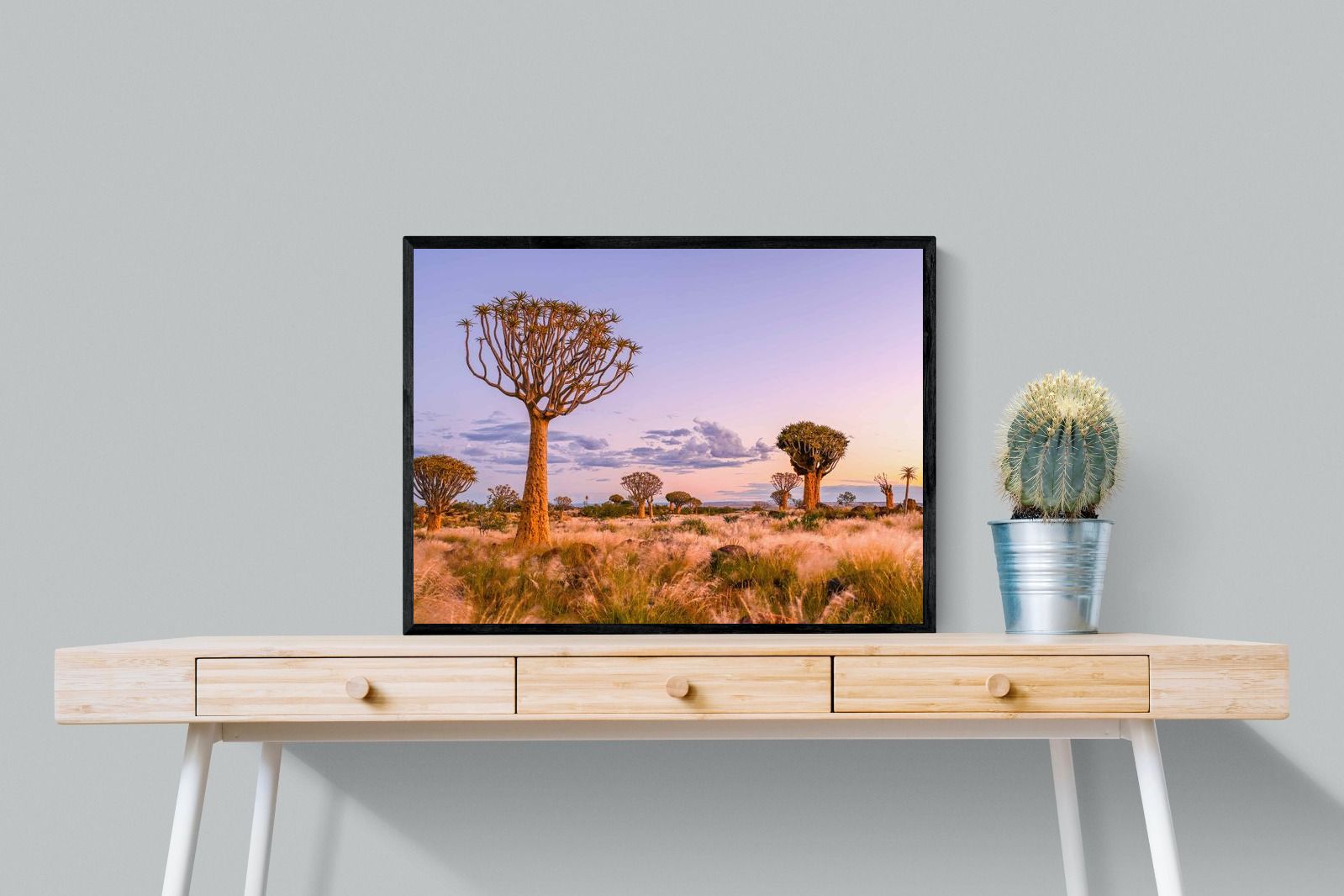 Pastel Skies-Wall_Art-80 x 60cm-Mounted Canvas-Black-Pixalot