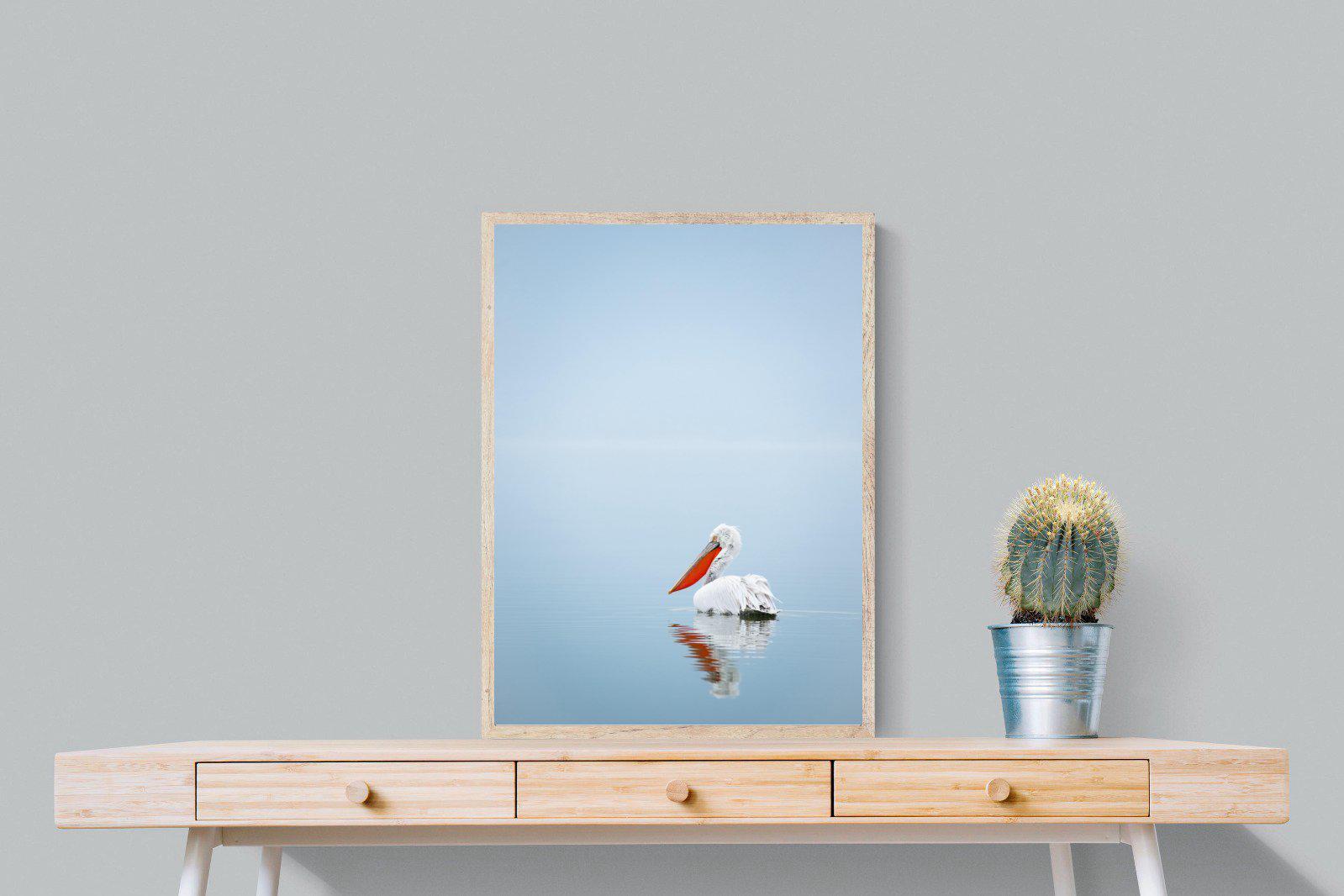 Pelican Blue-Wall_Art-60 x 80cm-Mounted Canvas-Wood-Pixalot