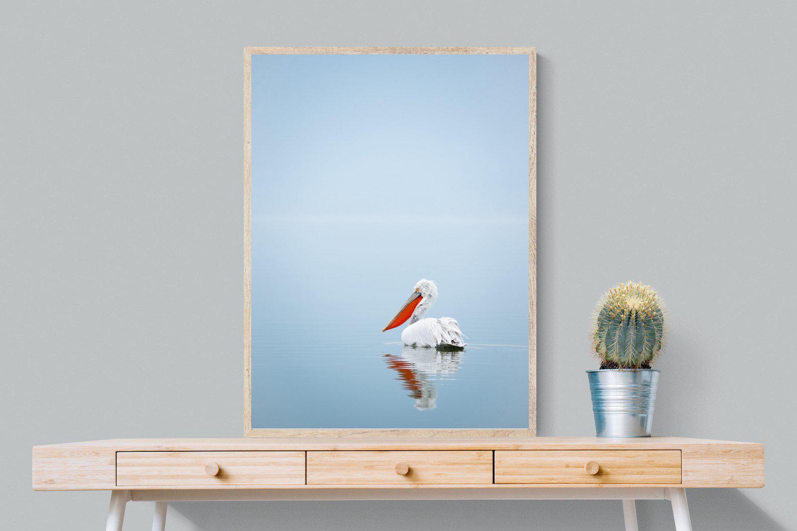 Pelican Blue-Wall_Art-75 x 100cm-Mounted Canvas-Wood-Pixalot