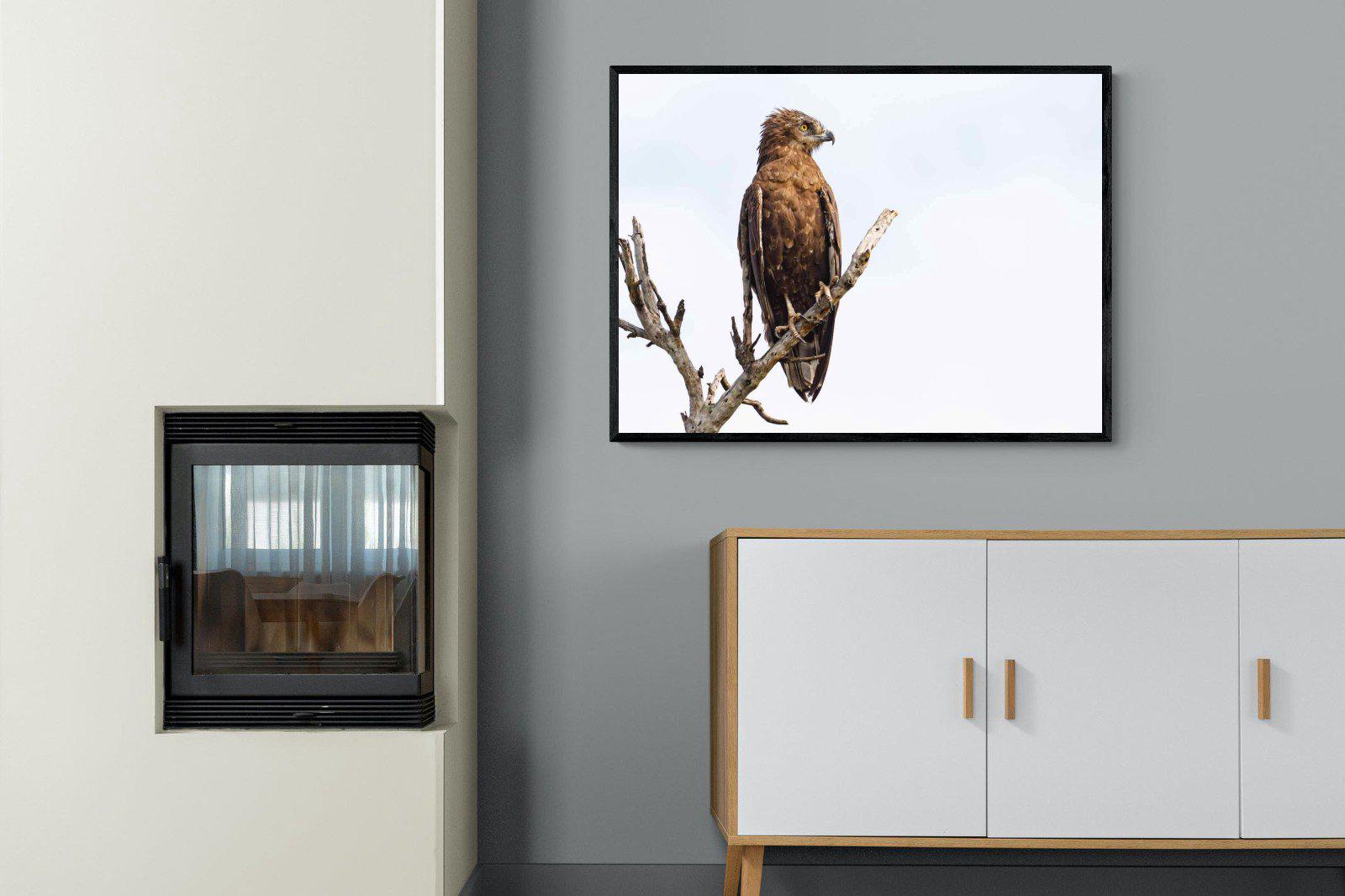 Perched-Wall_Art-100 x 75cm-Mounted Canvas-Black-Pixalot