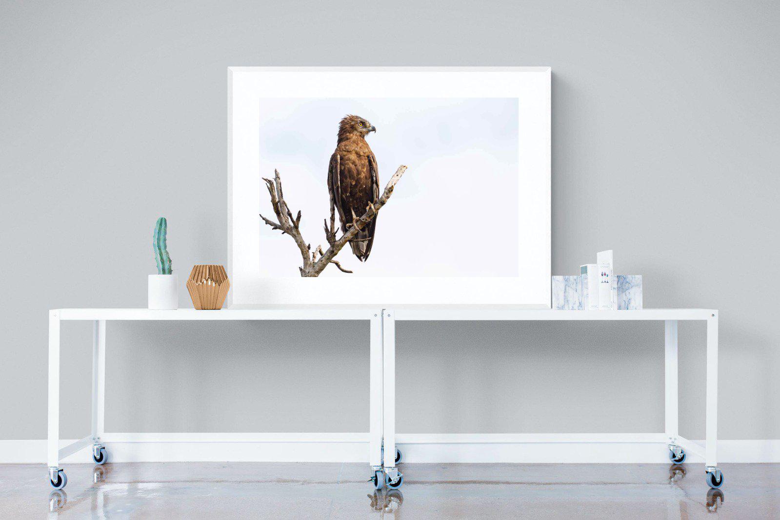 Perched-Wall_Art-120 x 90cm-Framed Print-White-Pixalot