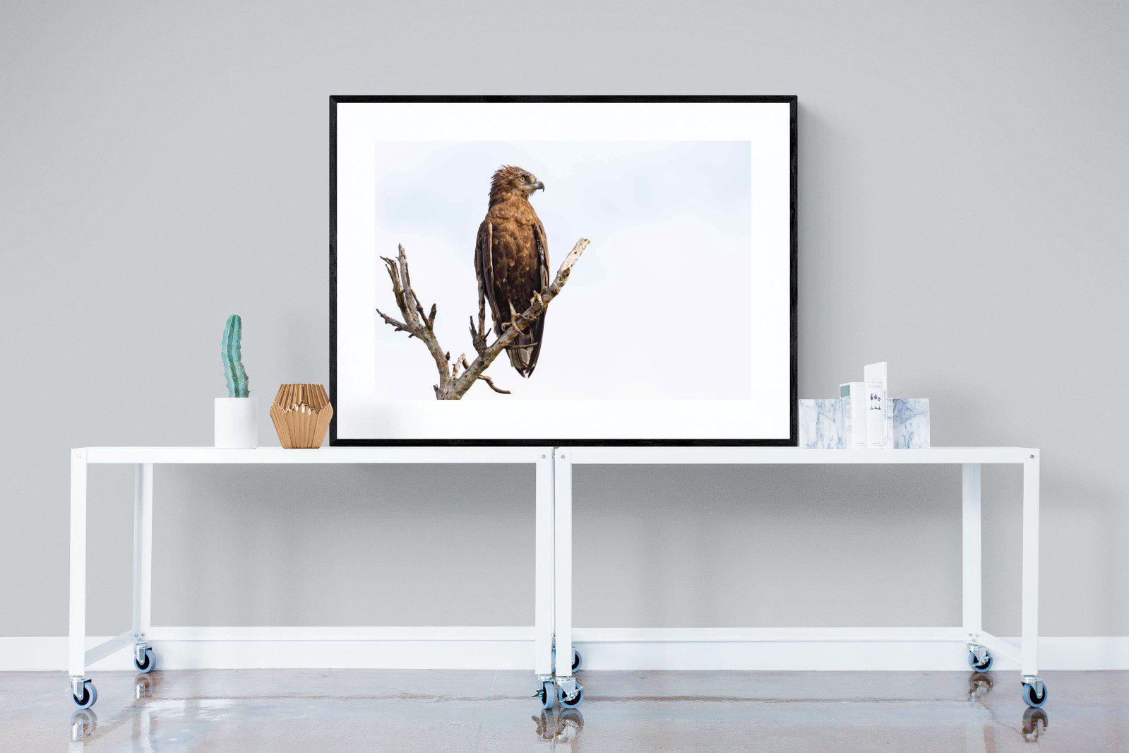 Perched-Wall_Art-120 x 90cm-Framed Print-Black-Pixalot