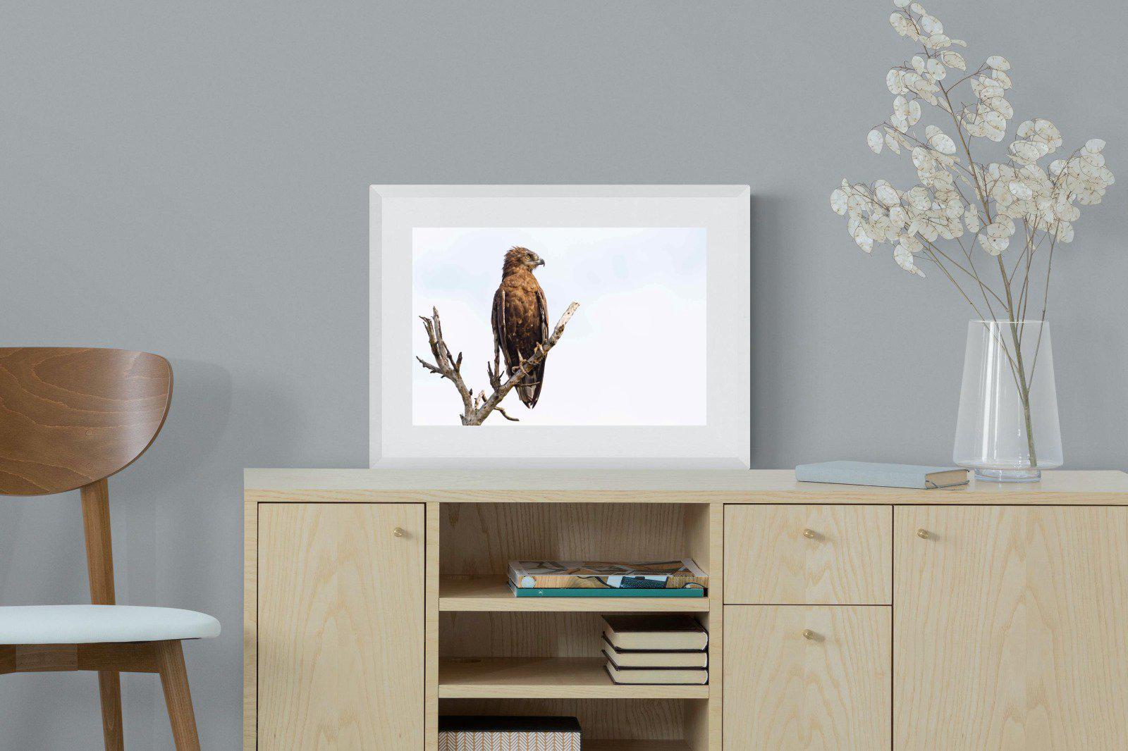 Perched-Wall_Art-60 x 45cm-Framed Print-White-Pixalot