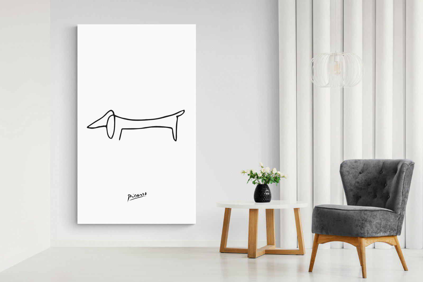 Picasso's Dachshund-Wall_Art-130 x 220cm-Mounted Canvas-No Frame-Pixalot