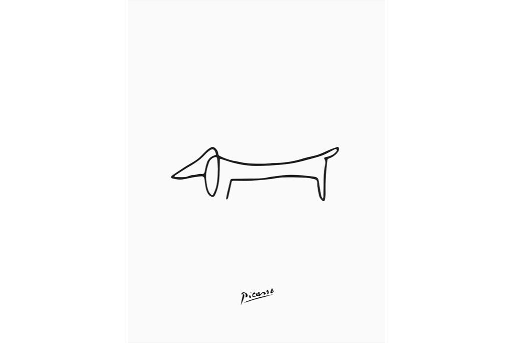 Picasso's Dachshund-Wall_Art-Pixalot