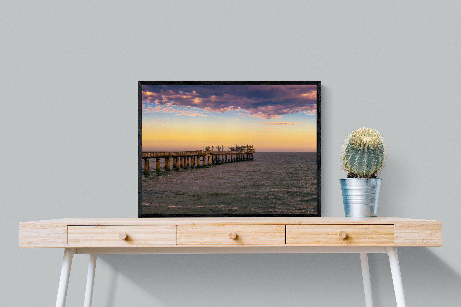 Pier-Wall_Art-80 x 60cm-Mounted Canvas-Black-Pixalot