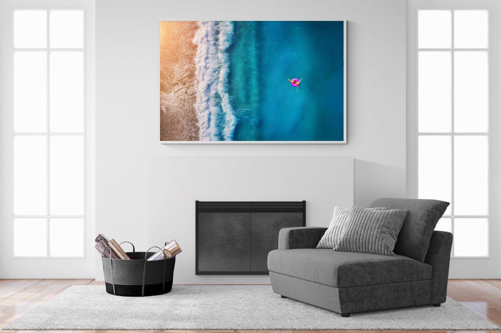 Pink Ring-Wall_Art-150 x 100cm-Mounted Canvas-White-Pixalot