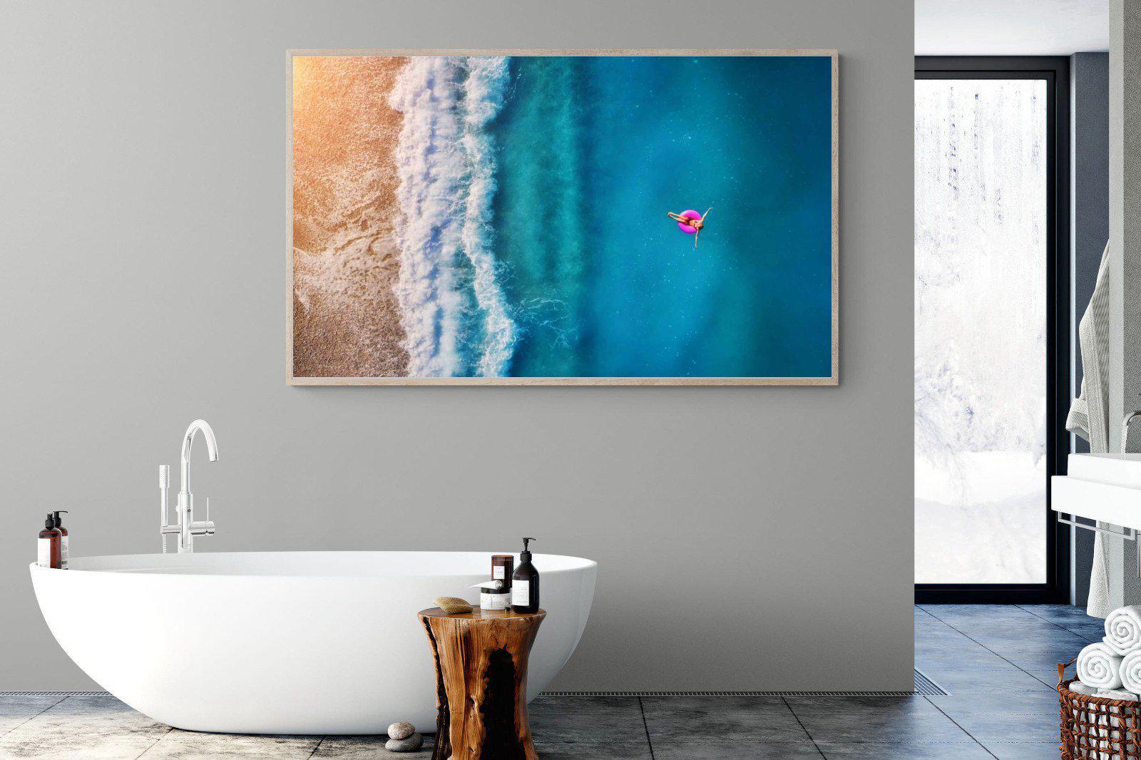 Pink Ring-Wall_Art-180 x 110cm-Mounted Canvas-Wood-Pixalot