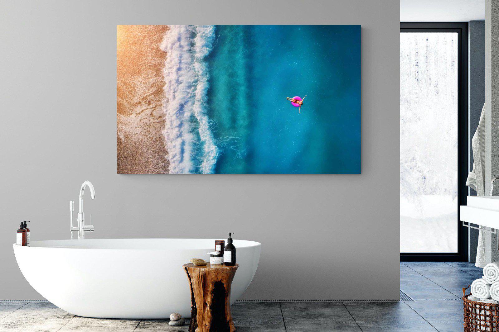 Pink Ring-Wall_Art-180 x 110cm-Mounted Canvas-No Frame-Pixalot