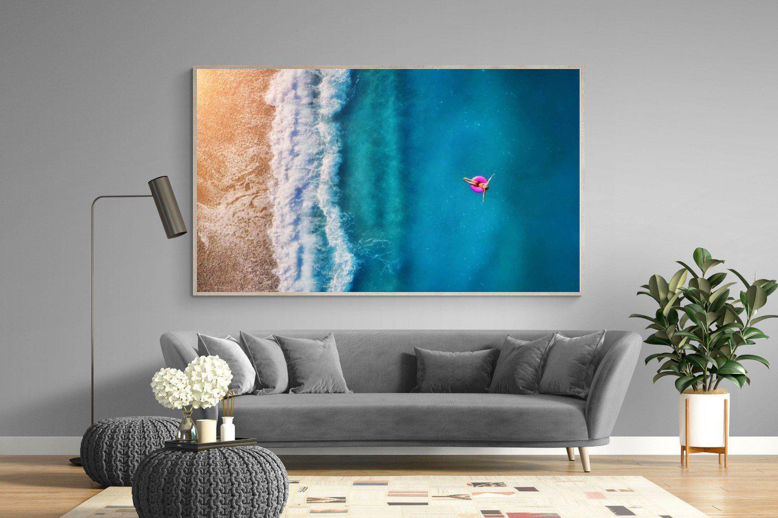 Pink Ring-Wall_Art-220 x 130cm-Mounted Canvas-Wood-Pixalot