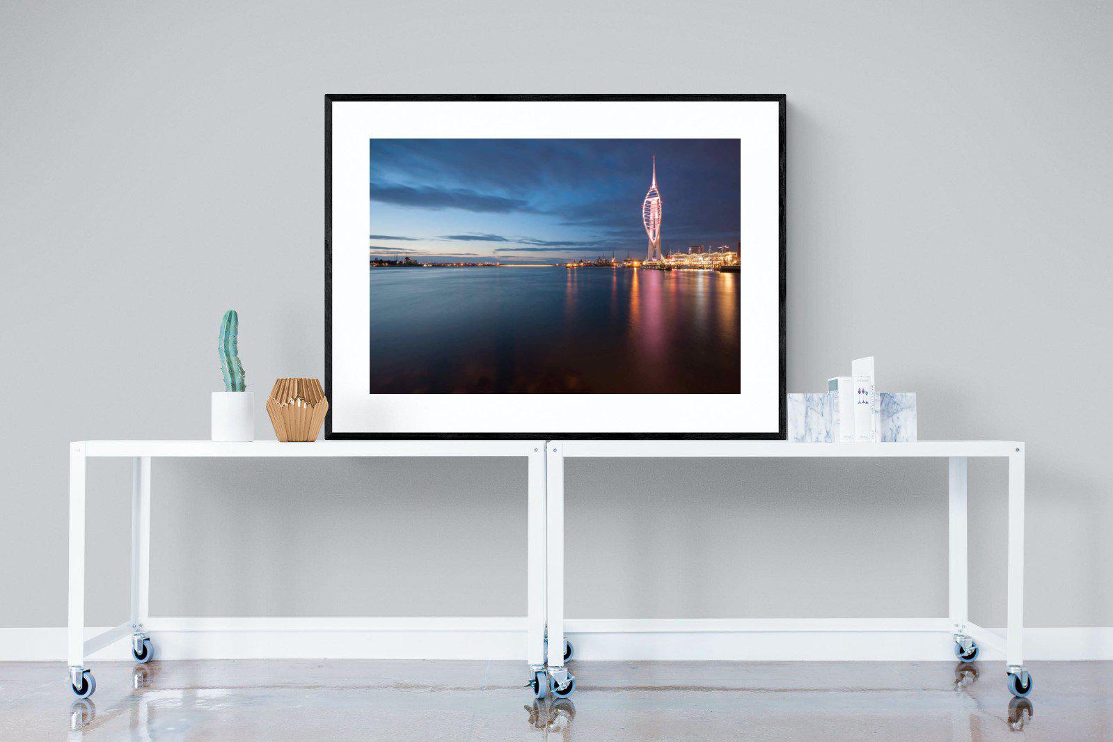 Portsmouth-Wall_Art-120 x 90cm-Framed Print-Black-Pixalot