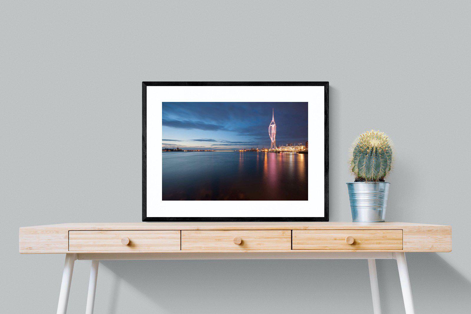 Portsmouth-Wall_Art-80 x 60cm-Framed Print-Black-Pixalot