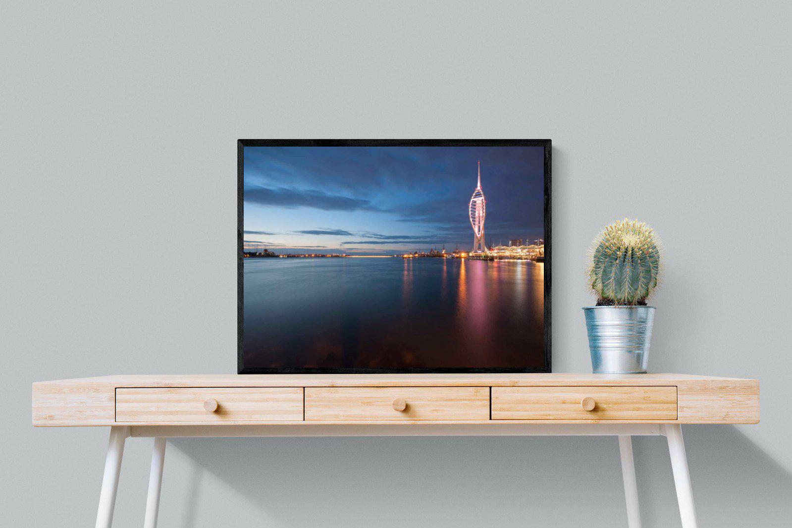 Portsmouth-Wall_Art-80 x 60cm-Mounted Canvas-Black-Pixalot