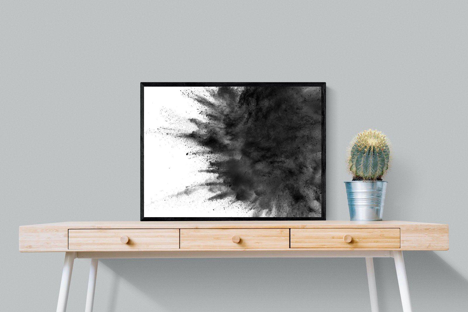 Powder-Wall_Art-80 x 60cm-Mounted Canvas-Black-Pixalot