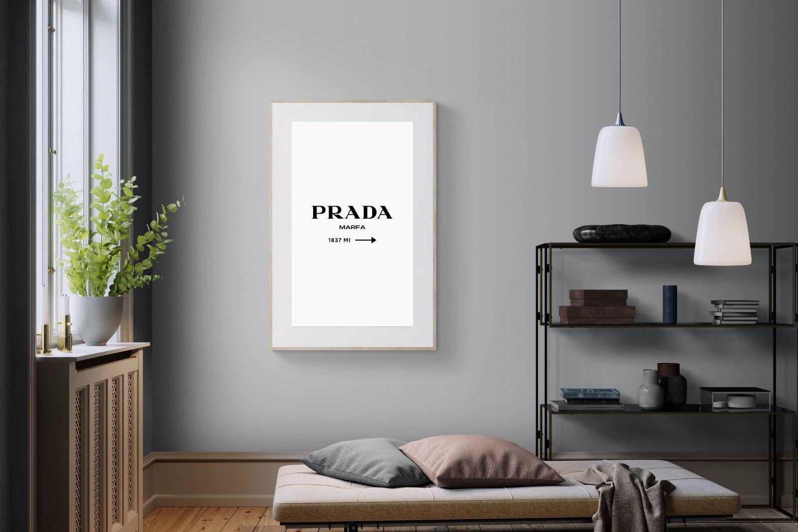 Prada Marfa 1837-Wall_Art-100 x 150cm-Framed Print-Wood-Pixalot