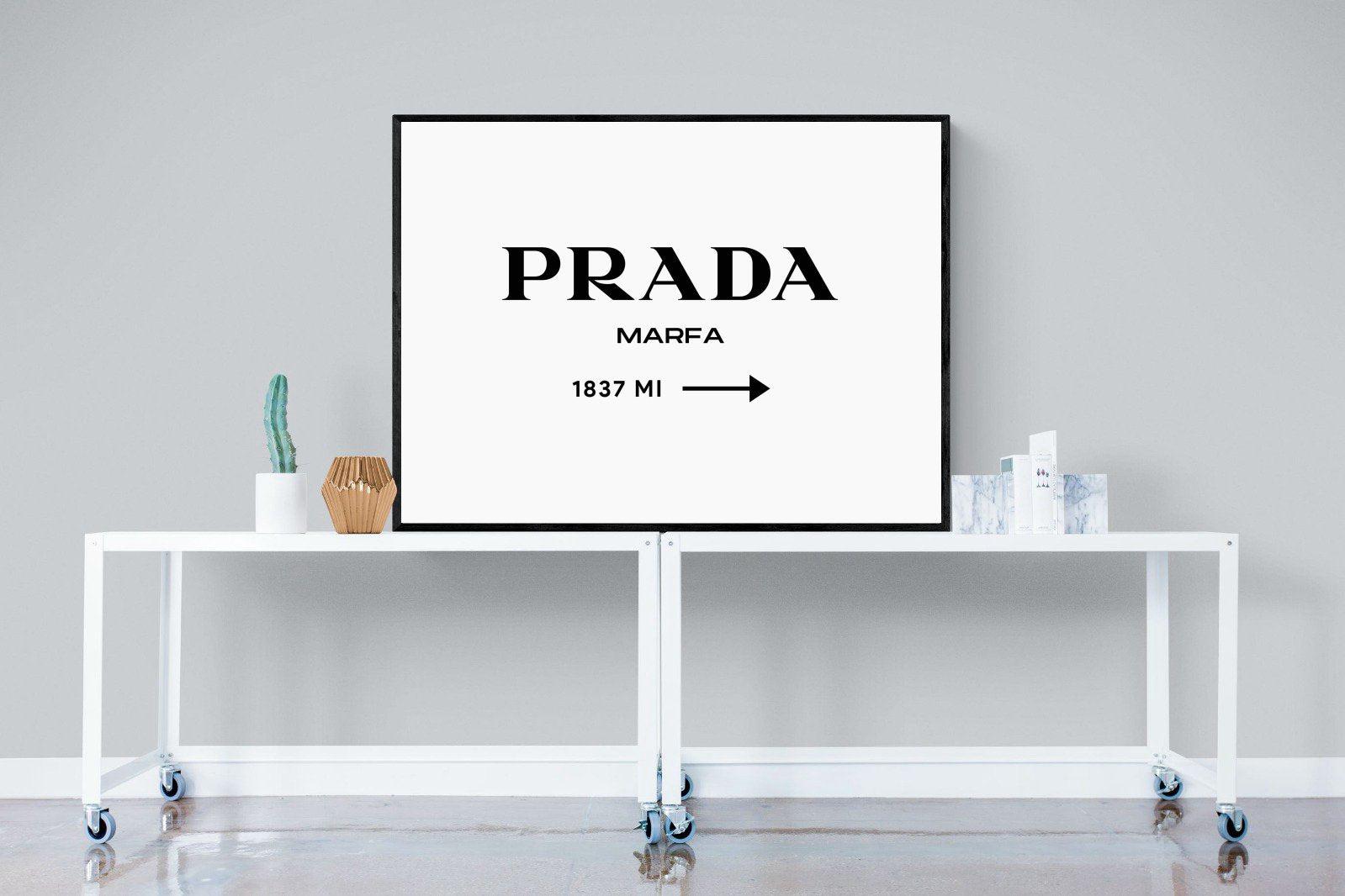 Prada Marfa 1837-Wall_Art-120 x 90cm-Mounted Canvas-Black-Pixalot