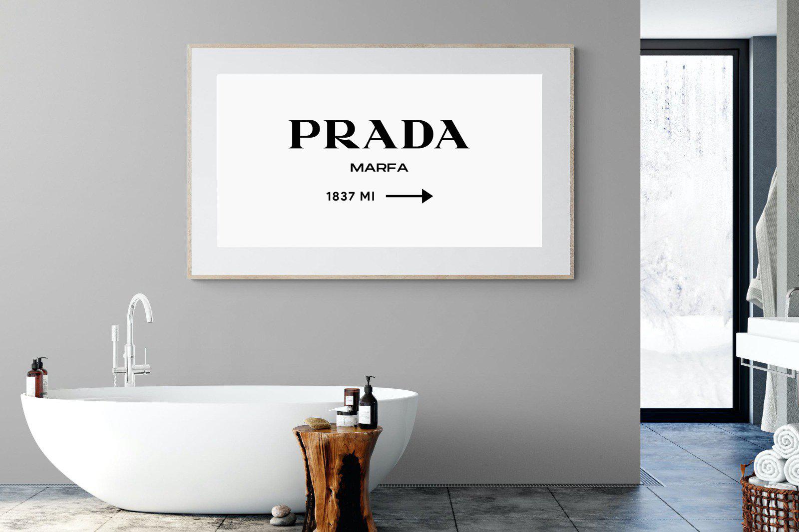 Prada Marfa 1837-Wall_Art-180 x 110cm-Framed Print-Wood-Pixalot