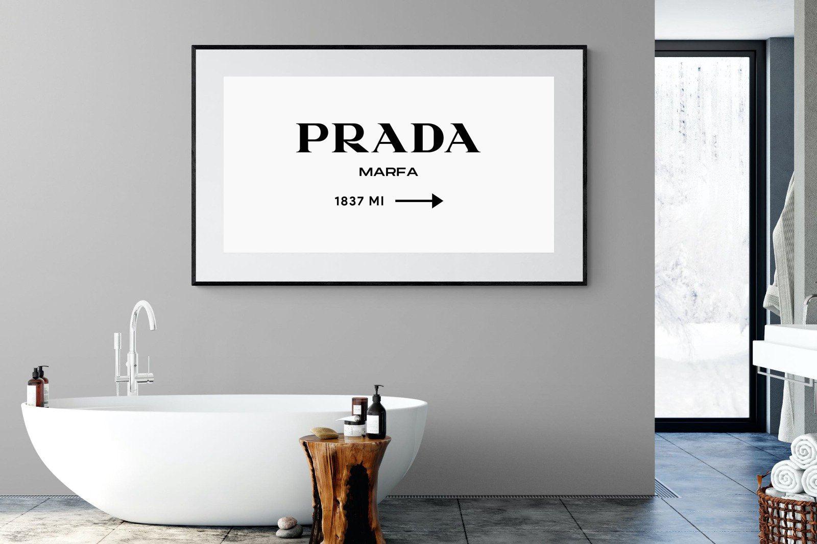 Prada Marfa 1837-Wall_Art-180 x 110cm-Framed Print-Black-Pixalot