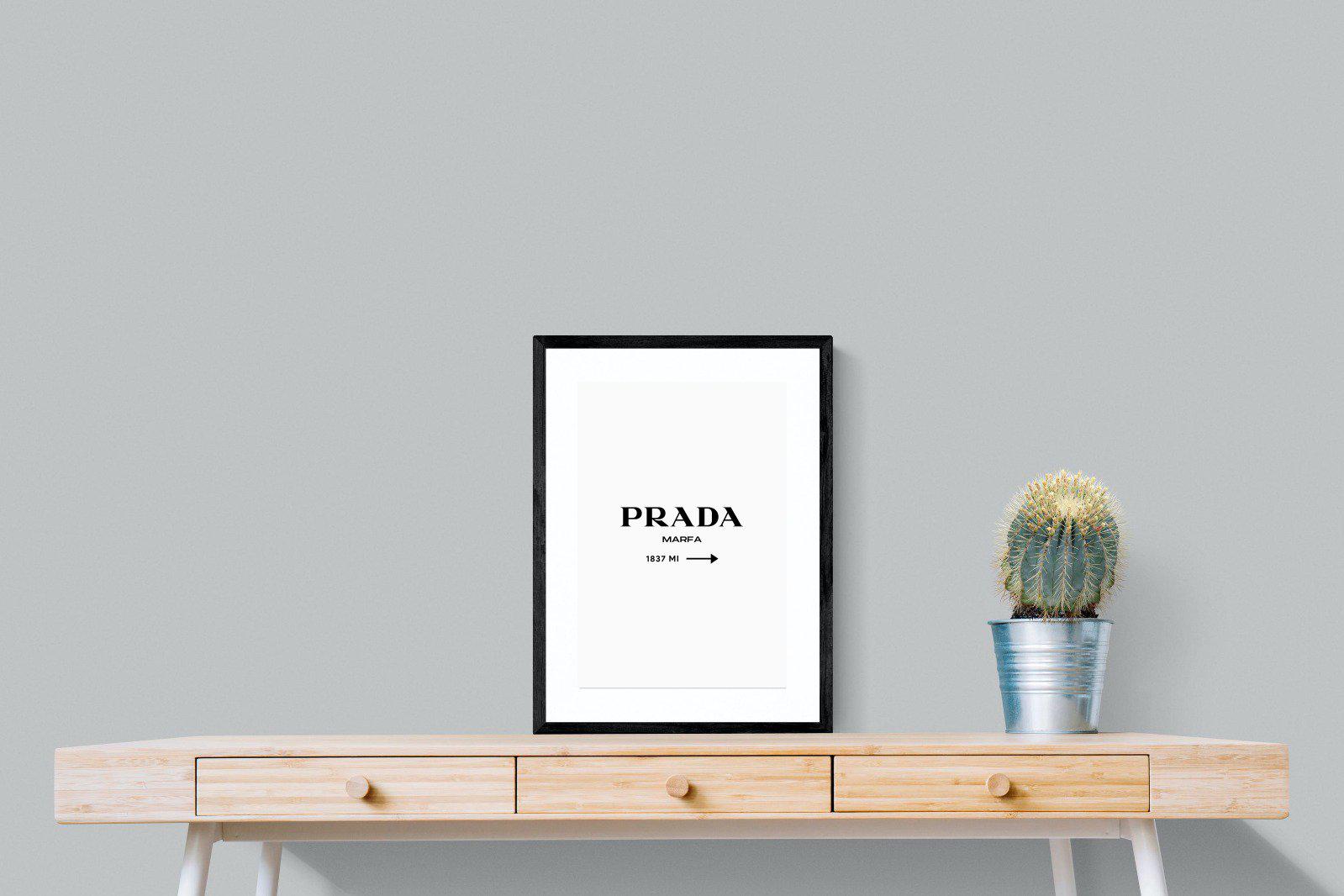 Prada Marfa 1837-Wall_Art-45 x 60cm-Framed Print-Black-Pixalot