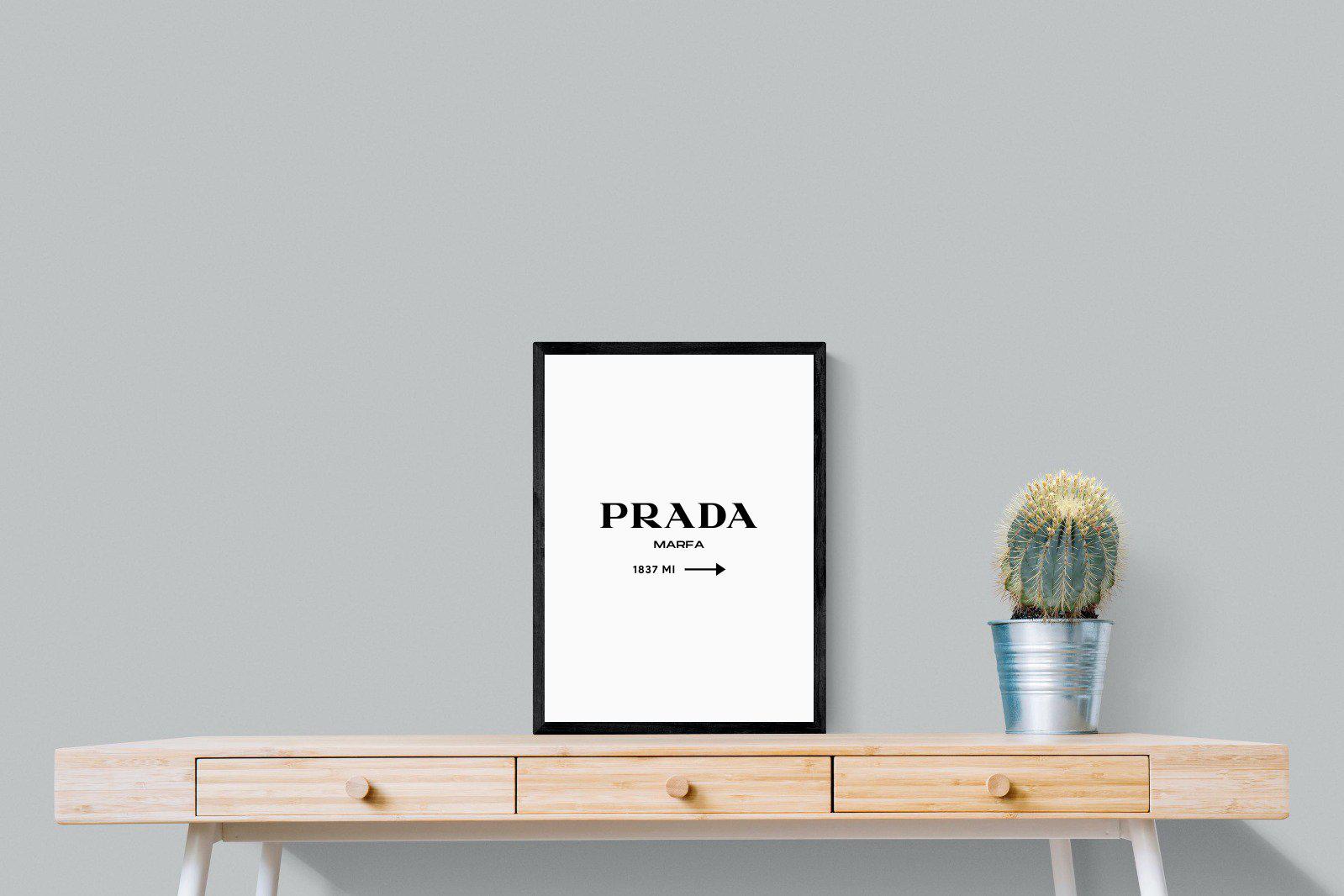 Prada Marfa 1837-Wall_Art-45 x 60cm-Mounted Canvas-Black-Pixalot