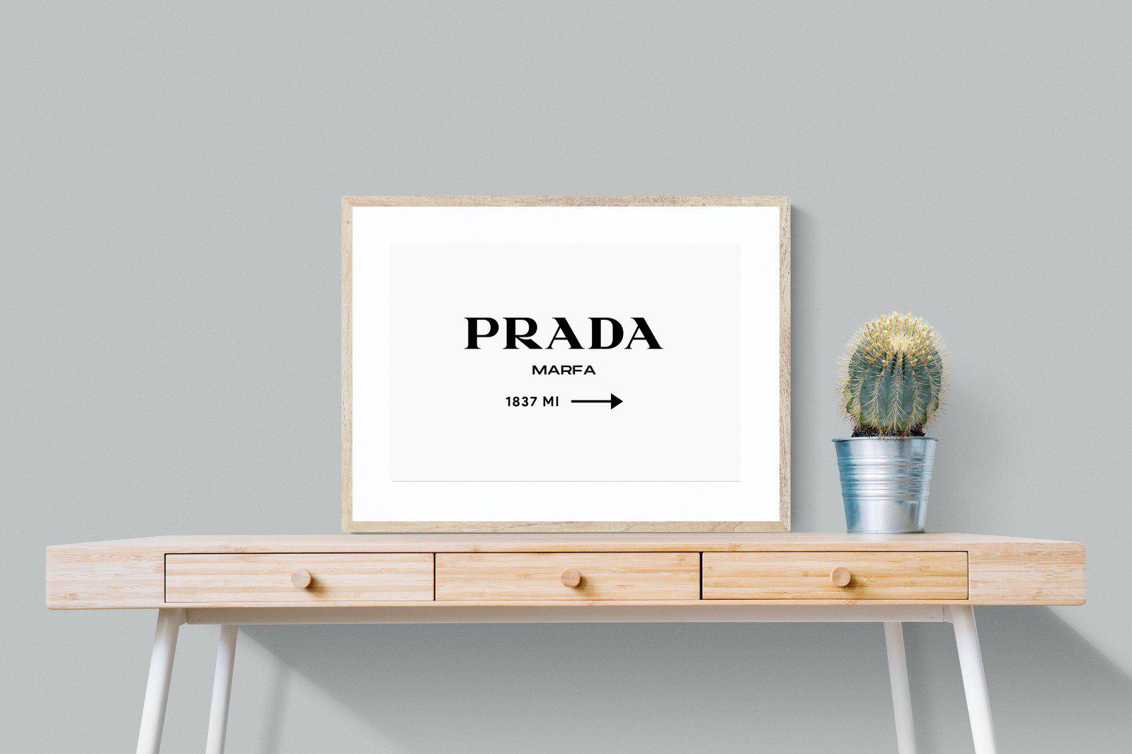 Prada Marfa 1837-Wall_Art-80 x 60cm-Framed Print-Wood-Pixalot