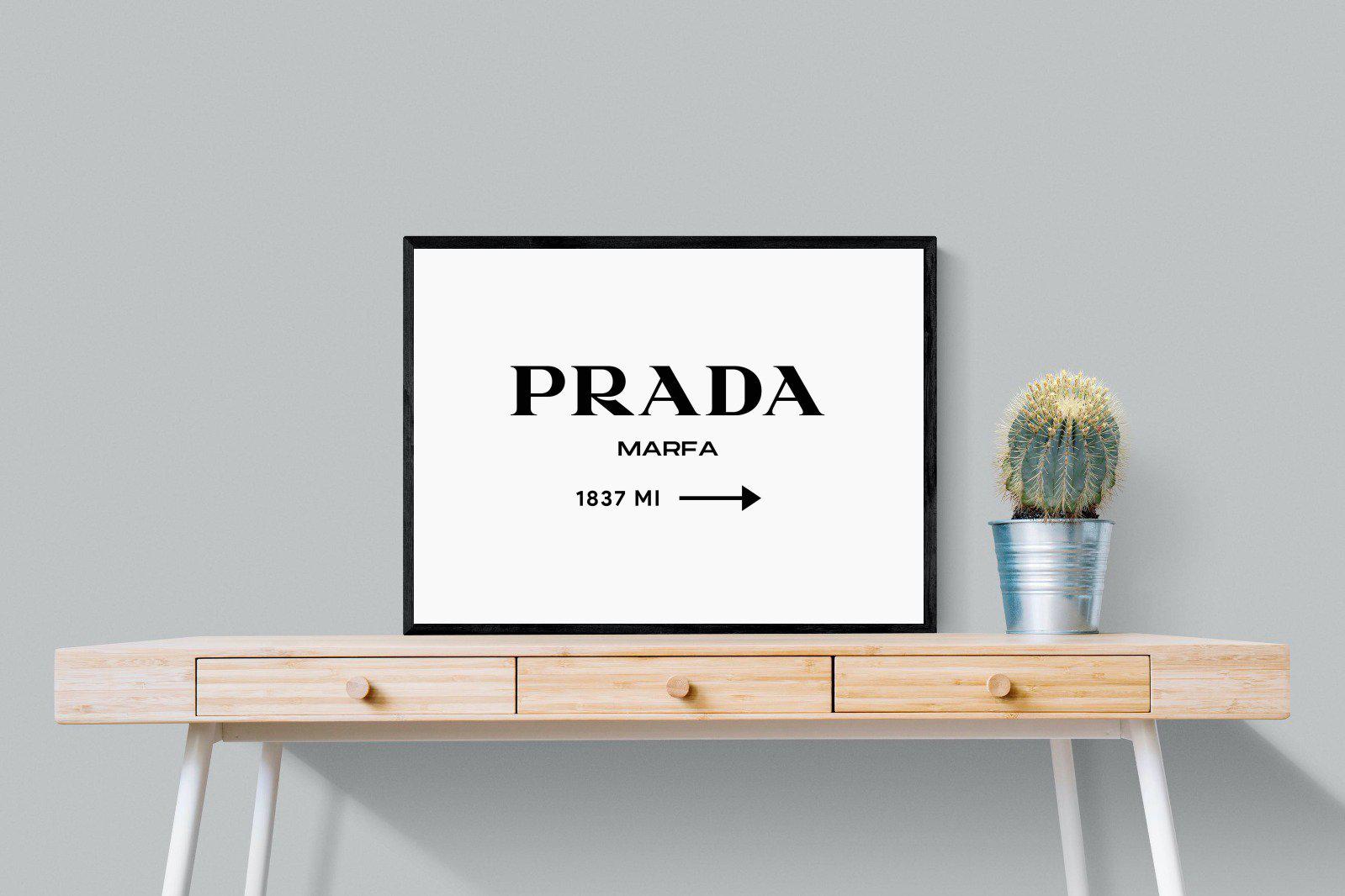 Prada Marfa 1837-Wall_Art-80 x 60cm-Mounted Canvas-Black-Pixalot